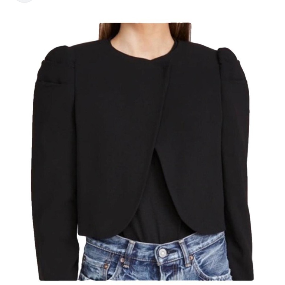 Alice + Olivia Addison Black Blazer